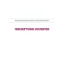 INSCRIPTIONS 